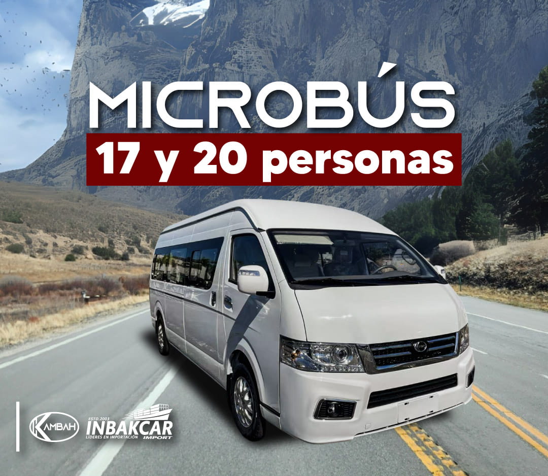 micrpbus de 17 y 20 personas marca Kambah